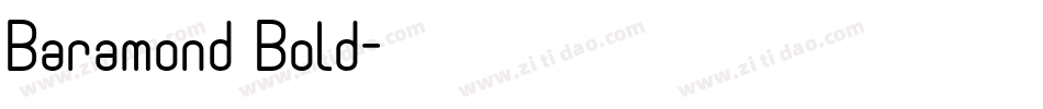 Baramond Bold字体转换